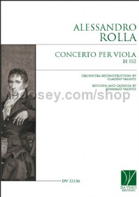 Concerto per viola BI 552 (Score)